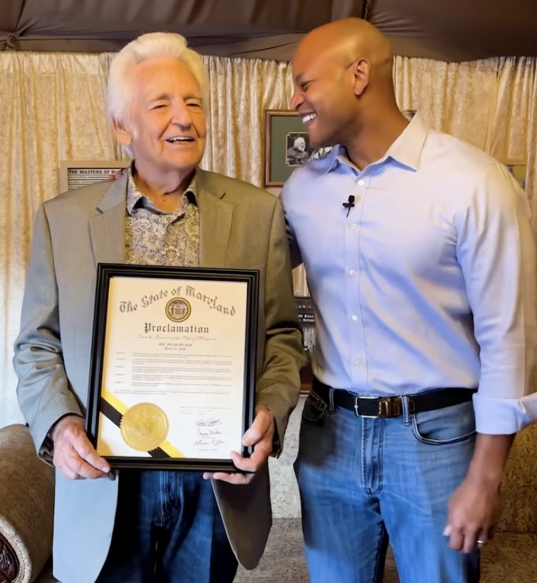 Watch: Governor Wes Moore Declares May 21, 2026 “Del McCoury Day” in Maryland